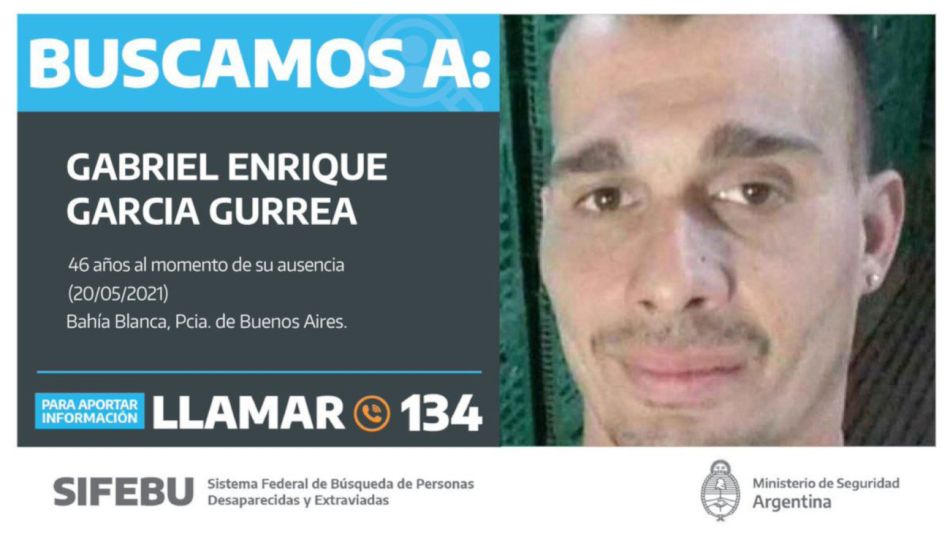2021 06 30 Gabriel Garcia Gurrea Desaparecido Busqueda Bahia Blanca