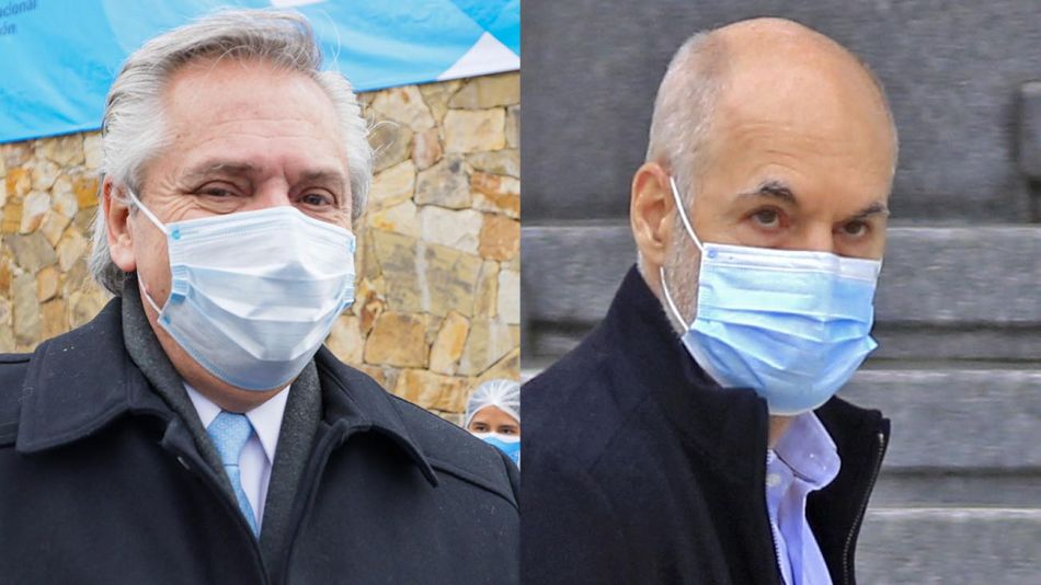 Alberto Fernández y Horacio Rodríguez Larreta 20210630