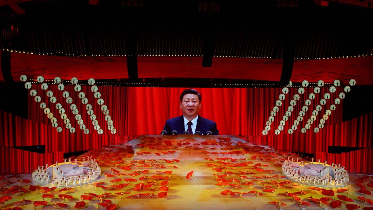 Fiesta de conmemoración de los 100 años del PCCh. | Foto:Reuters