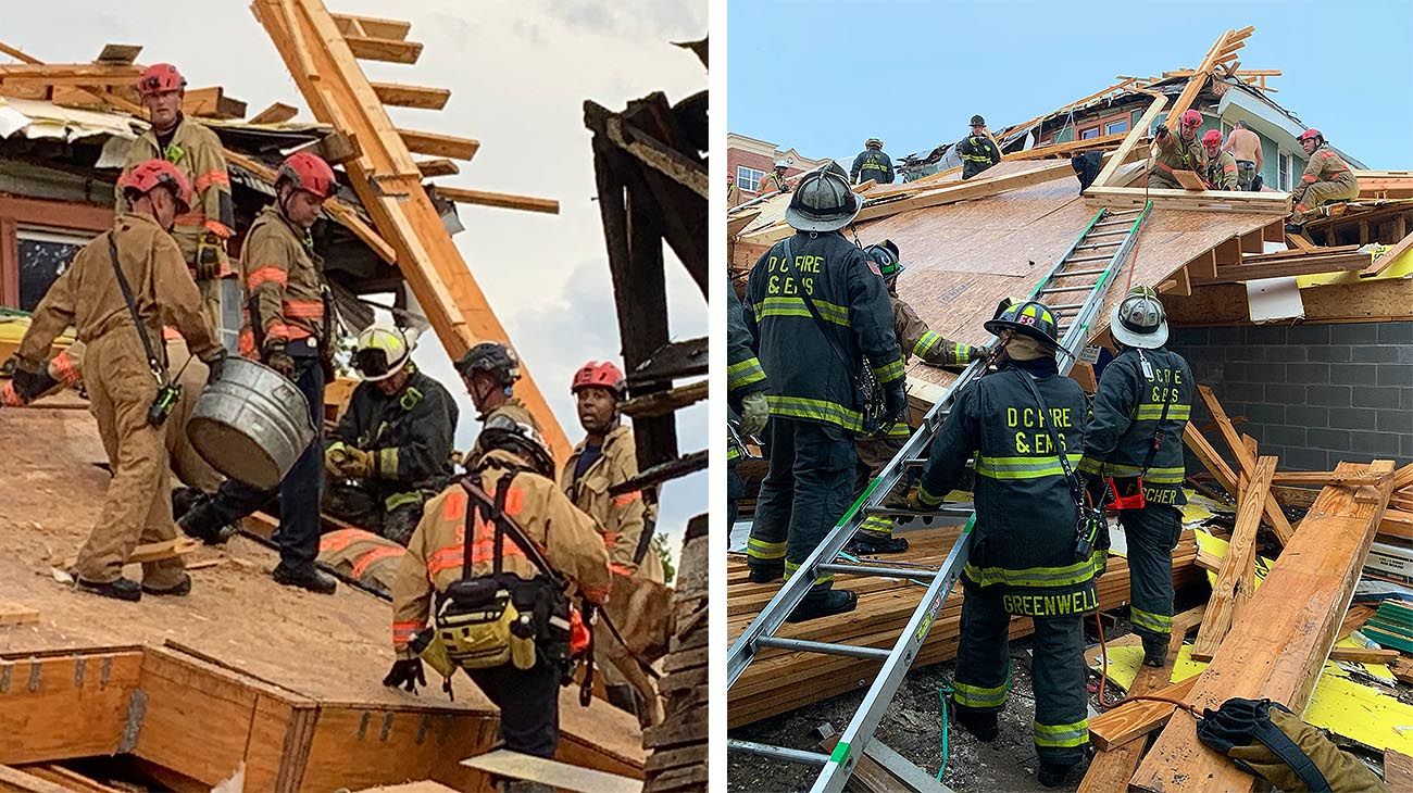 A exactamente una semana de la tragedia en Miami, ahora un edificio en construcción se desplomó en Washington DC.