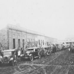 Vista de las calles de Pehuajó, allá por el año 1890.