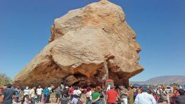 Roca de 12 metros de alto bautizada como el Señor de la Peña.