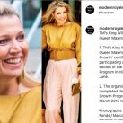 Máxima de Holanda sorprendió con un look oversize y accesorios XL 