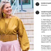 Máxima de Holanda sorprendió con un look oversize y accesorios XL