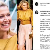 Máxima de Holanda sorprendió con un look oversize y accesorios XL