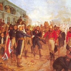 El 7 de julio de 1807 las tropas inglesas firmaron la capitulación.
