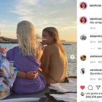 Lali Espósito viajó a Ibiza con amigos y compartió fotos en topless 