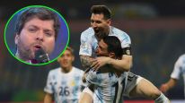 Guido Kaczka, Lionel Messi y Ángel di María 0707
