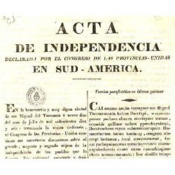Acta de independencia | Foto:Cedoc