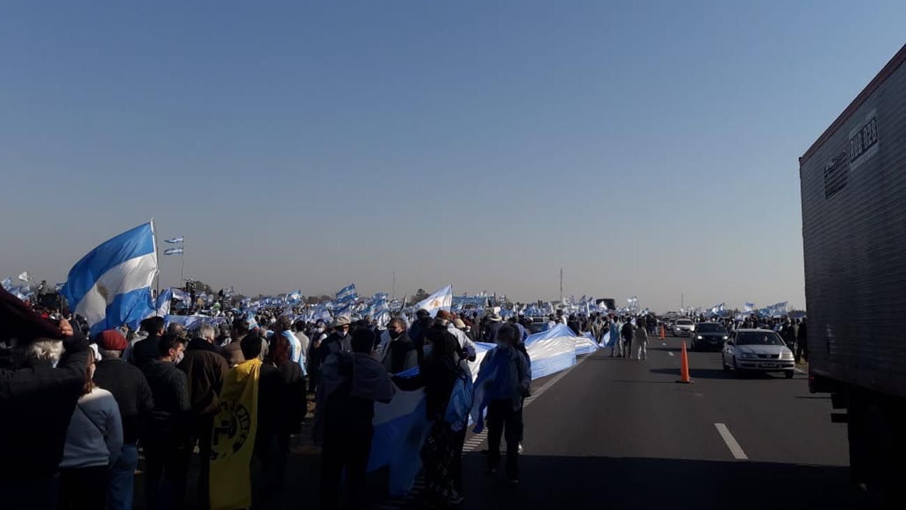 Movilización agropecuaria en San Nicolás
