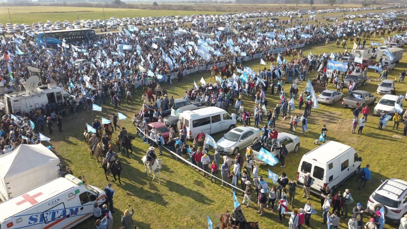 Movilización agropecuaria en San Nicolás