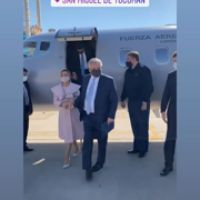 Mirá el look de Fabiola Yañez en su visita a Tucumán junto al Presidente por el 9 de julio