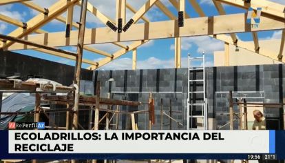 Eco-ladrillos: están hechos con material reciclado y sirven para la construcción