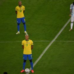 Images from the Copa América final between Argentina and Brazil at the Maracanã on Saturday, July 10, 2021.