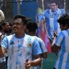 Furor por Messi y la Argentina en las calles de Calcuta.