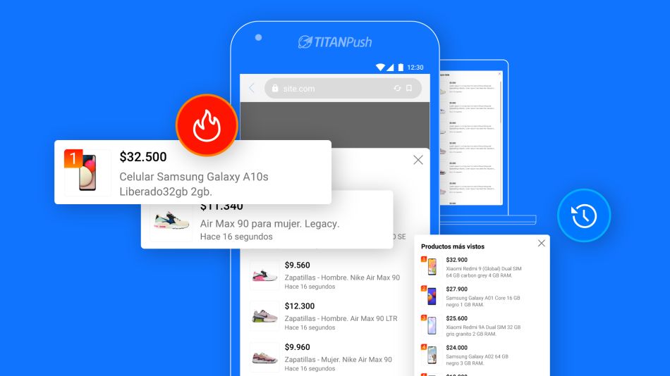 Historial y Más vistos: el nuevo lanzamiento de TITANPush que brindará una experiencia personalizada a tus clientes.