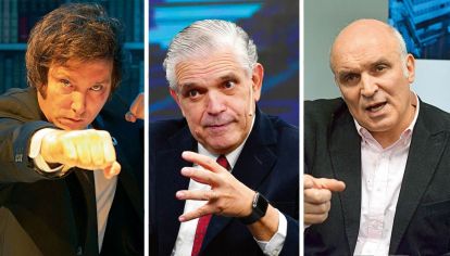 Javier Milei, Ricardo López Murphy y José Luis Espert.