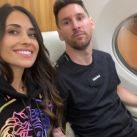 Antonela Roccuzzo y Leo Messi, entrenando juntos: baile y look de la Selección Argentina