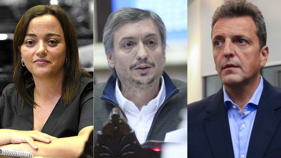 Cecilia Moreau, Maximo Kirchner y Sergio Massa 20210715
