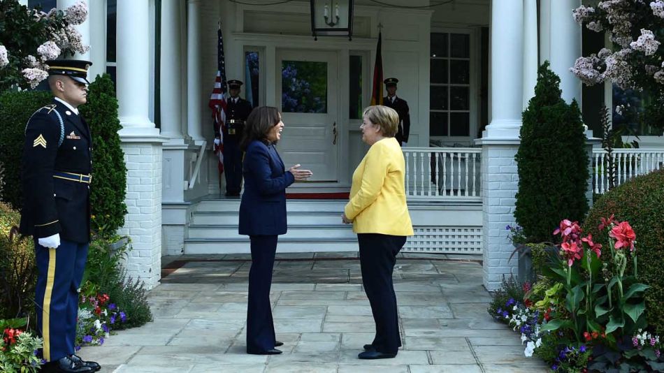 Angela Merkel- Kamala Harris 20210716