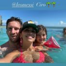 Leo Messi y Anto Roccuzzo compartieron imágenes desde Miami 