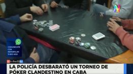 La Policía desbarató un torneo de Póker clandestino en la Ciudad de Buenos Aires