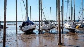 El puerto de Santa Fe es uno de los lugares más fuertemente afectados por la bajante del Paraná.