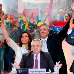 Mauricio Macri - Cristina y Néstor Kirchner - Alberto Fernández - Carlos Menem | Foto:cedoc