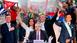 Mauricio Macri - Cristina y Néstor Kirchner - Alberto Fernández - Carlos Menem