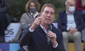 Acto de Diego Santilli en La Plata 20210722