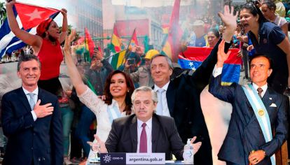Mauricio Macri - Cristina y Néstor Kirchner - Alberto Fernández - Carlos Menem
