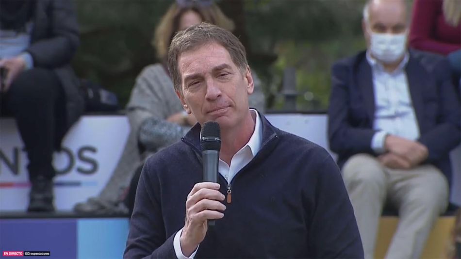 Acto de Diego Santilli en La Plata 20210722