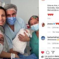 Pampita publicó imágenes del parto y le dedicó un tierno mensaje a su hija Ana