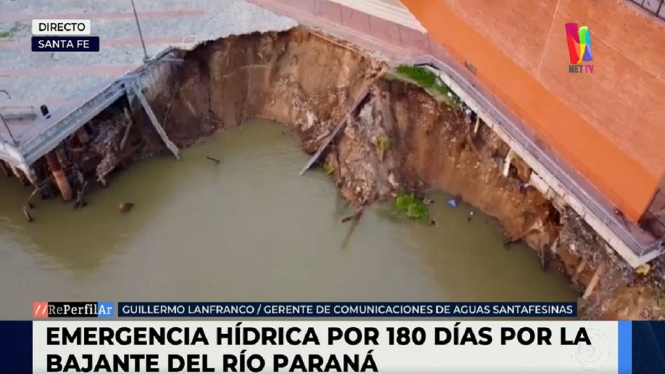 Preocupa la bajante del Paraná