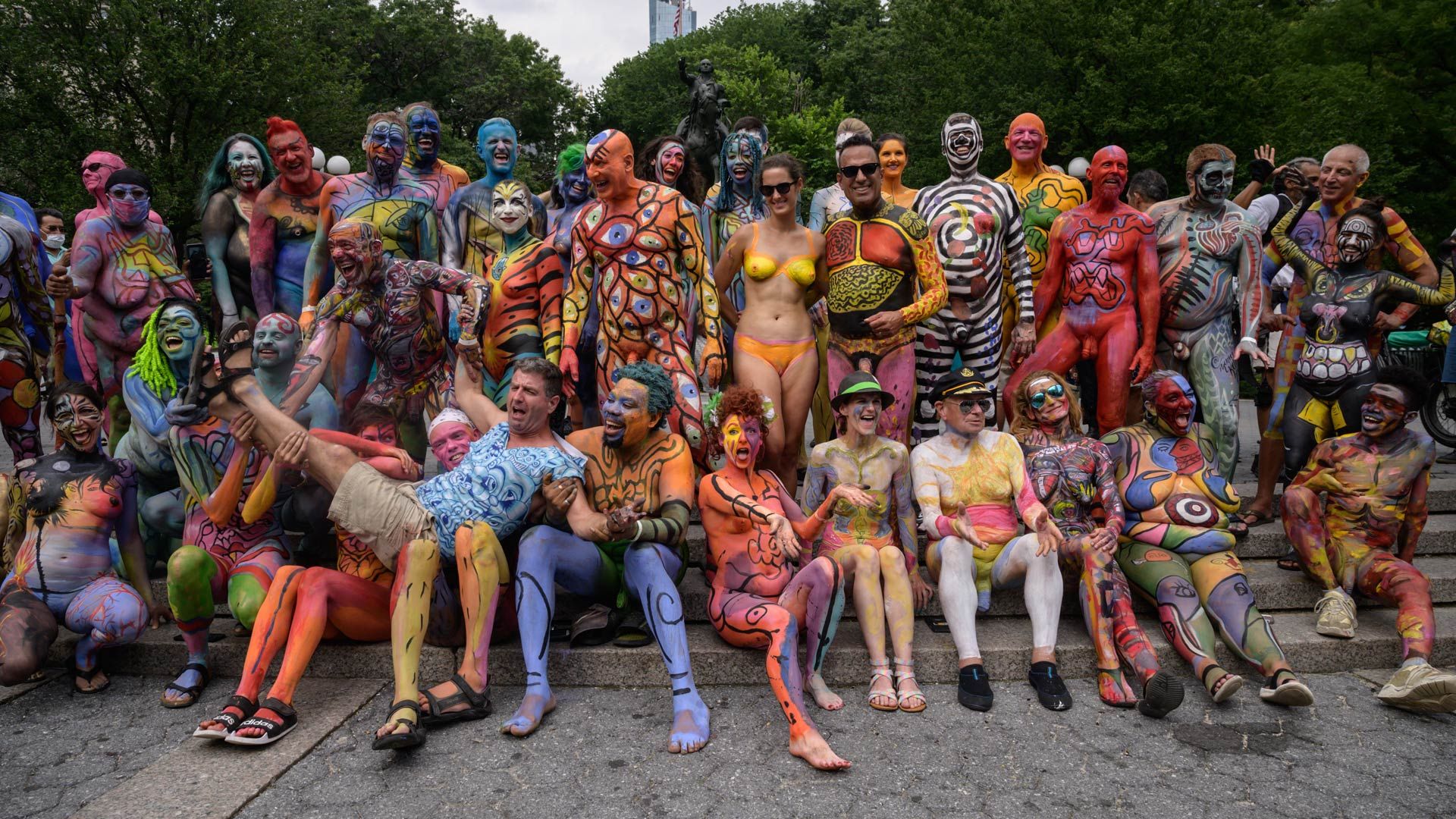 373 Nyc Bodypainting Day Stock Photos And High-res