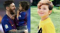 Lionel y Mateo Messi 0728 