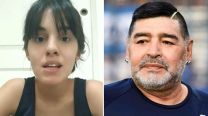 Magali Gil y Diego Maradona