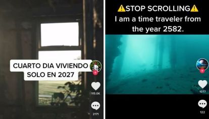 En TikTok abundan los presuntos viajeros del futuro que vieron criaturas monstruosas, invasiones extraterrestres y olas gigantes.
