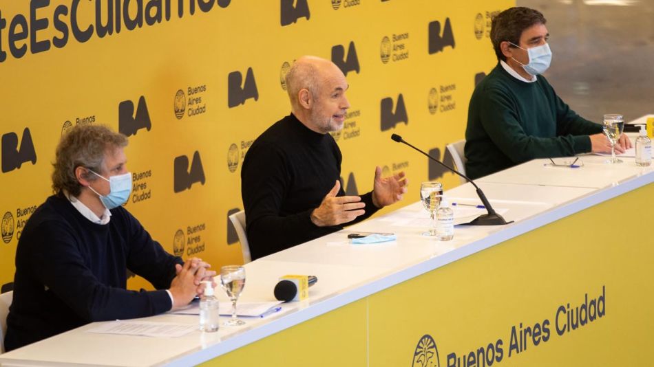 Conferencia de prensa Horacio Rodríguez Larreta 20210805