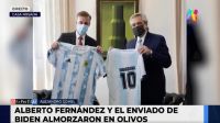 Alberto Fernández con Jake Sullivan