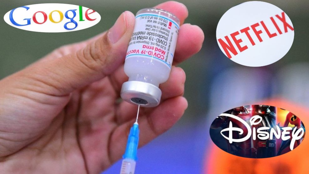 Disney, Netflix y Google piden a sus empleados que se vacunen