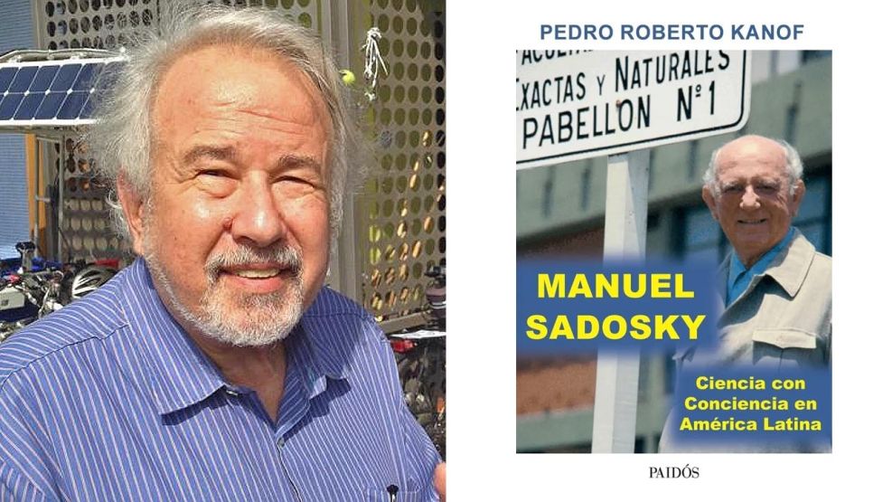 Pedro Roberto Kanof y tapa de su libro 