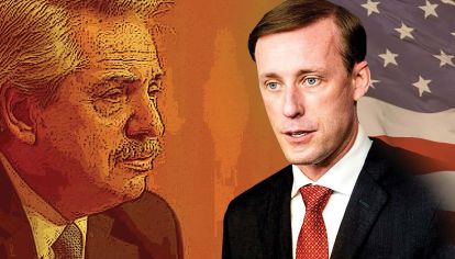 Relaciones. La importancia de la comitiva y las coincidencias bilaterales complican la lógica de la grieta en la oposición y el oficialismo. Tanto para los que hablan de Argenzuela como para los que hablan del imperialismo yanqui.