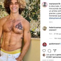 Mariano Martínez causó furor en redes sociales con su nuevo tatuaje