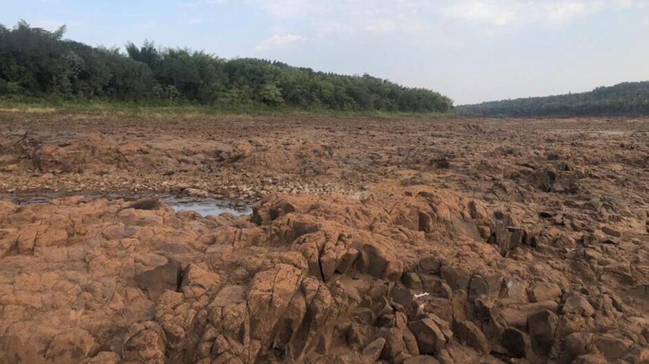 Alarma por la bajante histórica del río Paraná