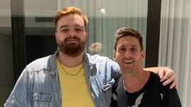 Ibai Llanos junto a Lionel Messi en la casa del argentino