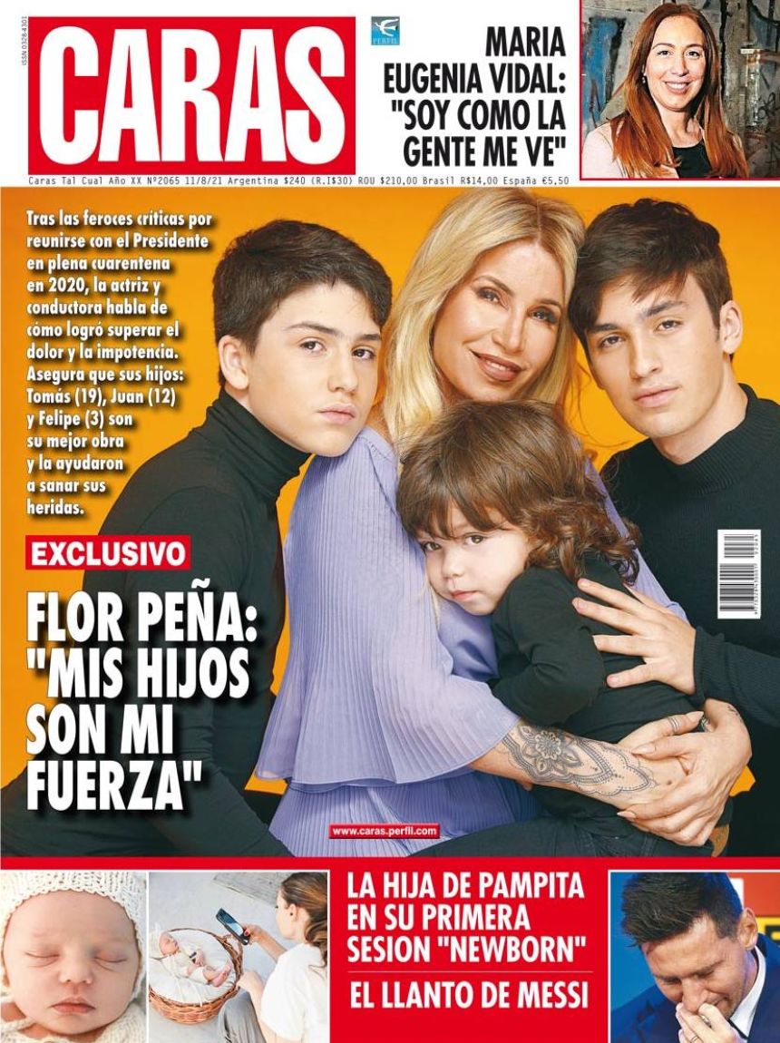 Flor Peña: "Mis hijos son mi fuerza"