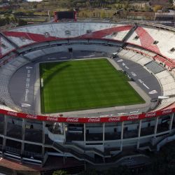 Vista aérea del estadio Monumental de River Plate. | Foto:Juan Mabromata / AFP