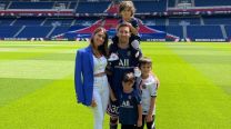 Antonela Roccuzzo, Lionel Messi, Thiago, Mateo y Ciro