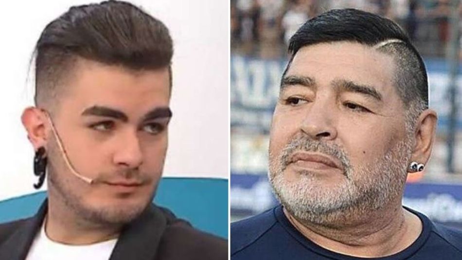 Santiago Lara y Diego Maradona